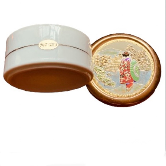 Art of Chokin Vintage Japanese Trinket Jewelry Box 24 Caret etching - Picture 11 of 12